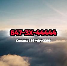 416/647/437/905/289 Phone Numbers Premium Vip Phone Numbers