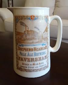 Vintage Shepherd Neame & Co. Ceramic 2-Pint Pitcher - Pristine