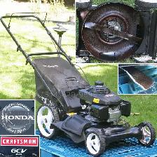 Tondeuse à gazon Honda 160cc roues hautes avec sac SUPER BELLE