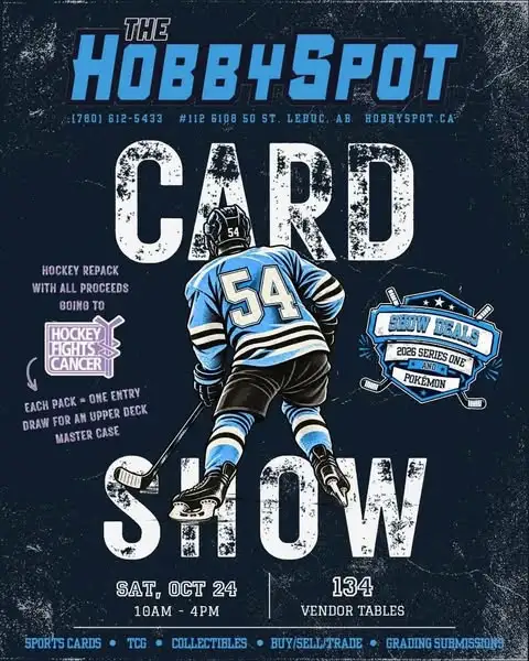 Tim Hortons Hockey cards at card show in Leduc Oct 24Th / 2026