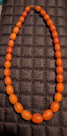 Vintage - Rare - Butterscotch Baltic Amber Necklace