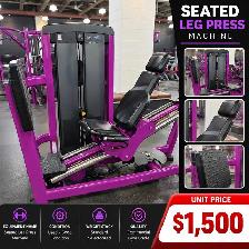 Commercial Seated Leg Press Machine – Gym Equipment