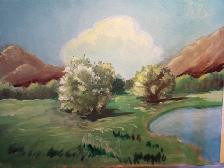 Painting Acrylic On Canvas Landscape