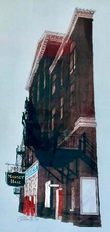 "Massey Hall" Wood Framed Print (Numbered & Signed D. Crighton) - Photo 3