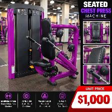 Commercial Seated Chest Press Machine – Gym Equipment