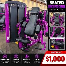 Commercial Seated Biceps Curl Machine – Gym Equipment