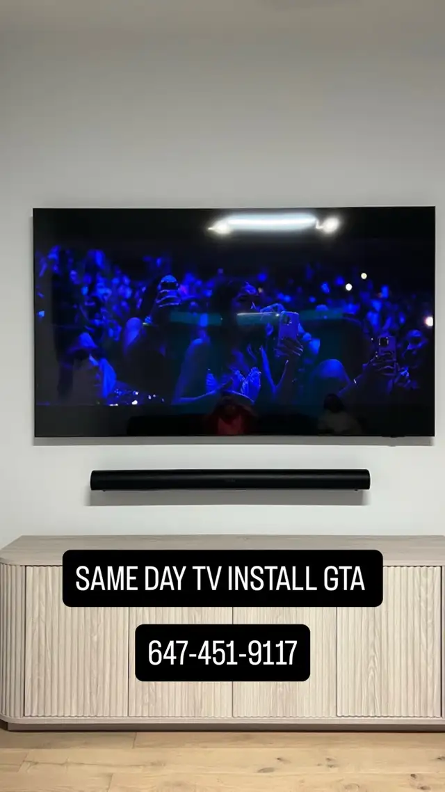 Same-Day TV Wall Mounting in Oshawa — M&M Toronto