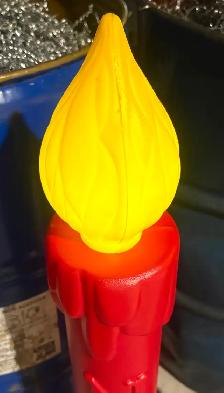 Vintage Blow Mold Plastic Christmas Candles (‘NOEL’ - Working!) - Photo 2