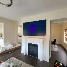 Pickering TV Mounting With Hidden Wires — M&M Toronto - Photo 2