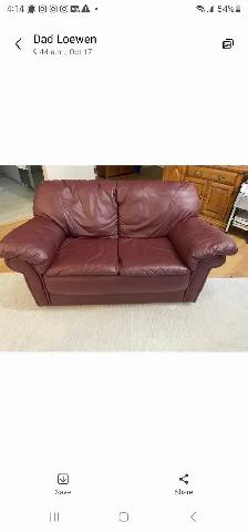Love Seat, Leather