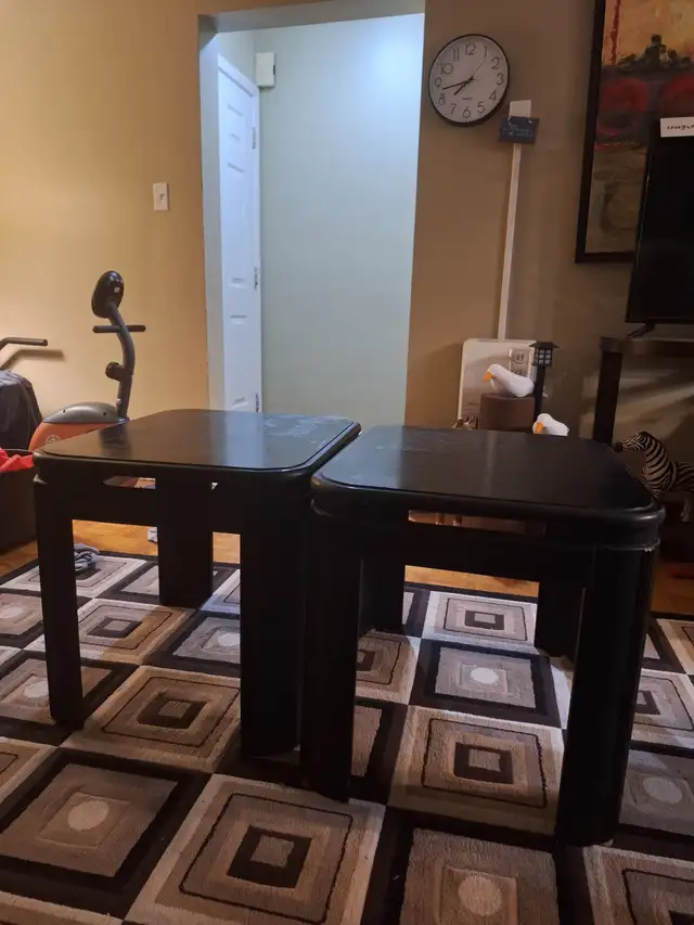 2 FREE BLACK SIDE TABLES MIDLAND