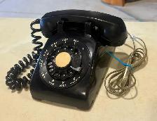 Vintage Black Rotary Telephone ("Northern Electric")