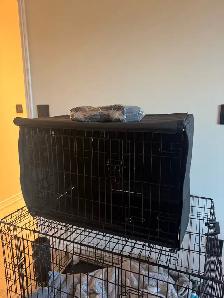 Medium size dog crate with covers