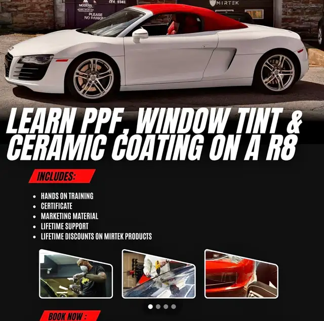 PPF WINDOW TINT CERAMIC COATING ON AUDI R8