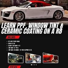 PPF WINDOW TINT CERAMIC COATING ON AUDI R8