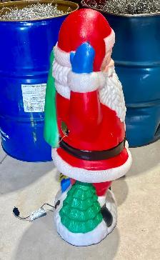 Vintage "Santa Claus" Plastic Blow Mold (w Working Light) - Photo 3