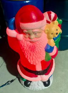 Vintage "Santa Claus" Plastic Blow Mold (w Working Light) - Photo 7