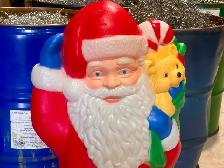 Vintage "Santa Claus" Plastic Blow Mold (w Working Light) - Photo 8