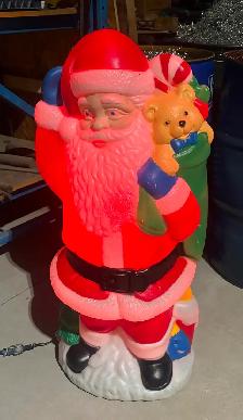 Vintage "Santa Claus" Plastic Blow Mold (w Working Light) - Photo 9