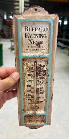 Vintage Advertising Thermometer (Buffalo Evening News Newspaper) - Photo 2