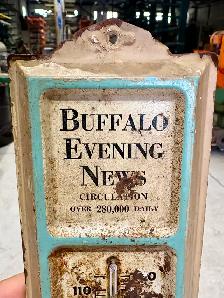 Vintage Advertising Thermometer (Buffalo Evening News Newspaper) - Photo 3