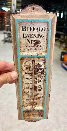 Vintage Advertising Thermometer (Buffalo Evening News Newspaper) - Photo 5