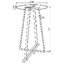 Orren Ellis Table and Chili Bar Stools Set - Photo 4