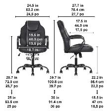 True Innovations Black & White Task Chair - Photo 5