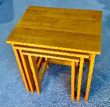Vintage MCM-Style Nesting Wood Tables