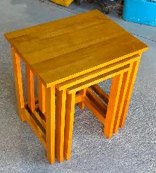 Vintage MCM-Style Nesting Wood Tables - Photo 3