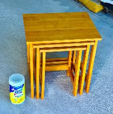 Vintage MCM-Style Nesting Wood Tables - Photo 4