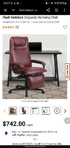 OFM Barrister Executive Reclining Office Chair - Photo 8