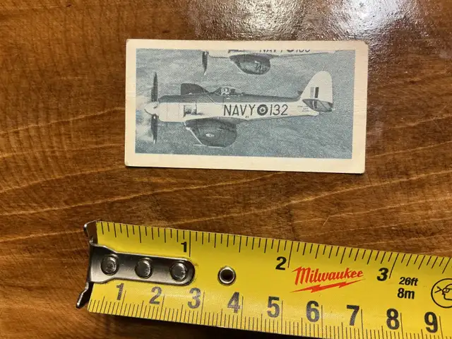 1950 Morse’s Tea & Coffee HAWKER SEA FURY Card # 47 !