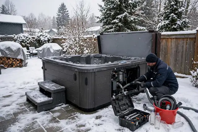 Hot Tub Winterization — Done Right, Done Now