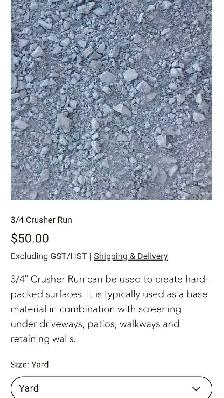 3/4 crusher run