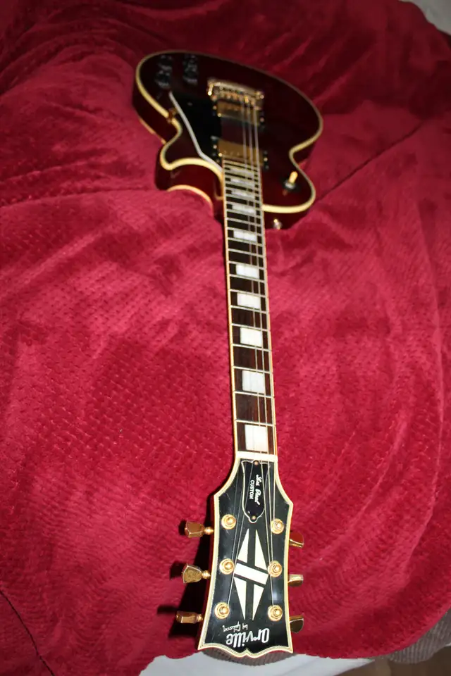 Orville by Gibson Les Paul Custom W/Case. Trades see description