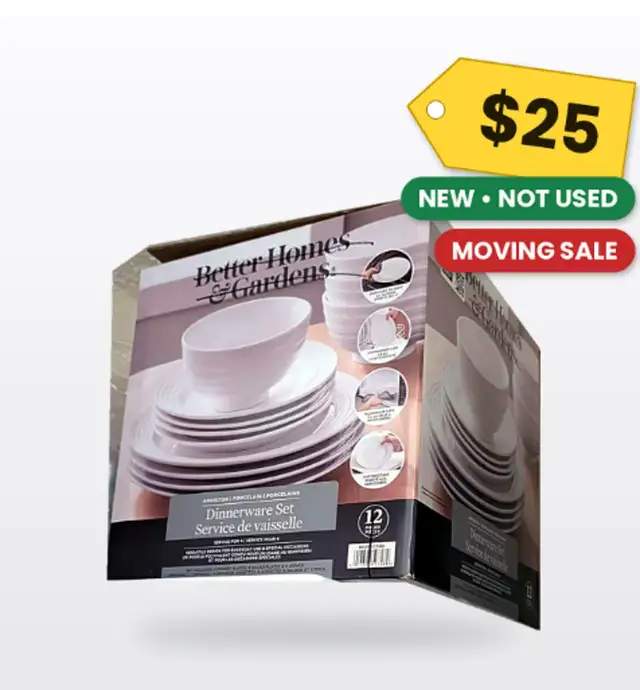 Better Homes & Gardens 12-Piece Dinnerware Set - New in Box