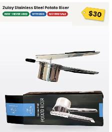 Zulay Stainless Steel Potato Ricer - New in Box