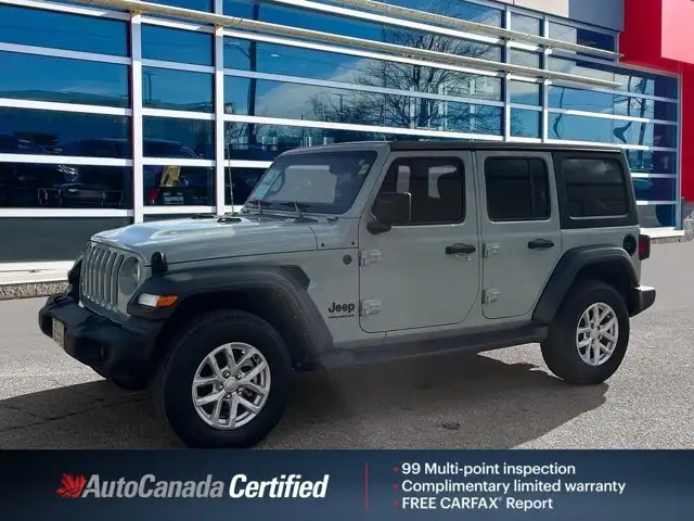 2023 Jeep Wrangler Sport S | Clean Carfax | Super Low KMS