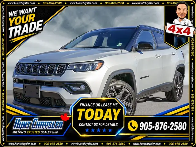 2026 Jeep Compass LIMITED | 4x4 | NAVI | WLS CHG | BSM | LANE |