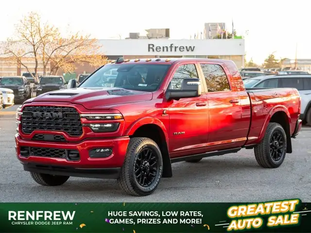 2027 Ram 3500 Limited Night Mega Cab 4x4, Sunroof, Passenger