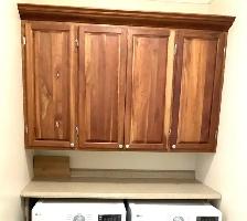 ARMOIRE EN BOIS LAVEUSE-SÉCHEUSE