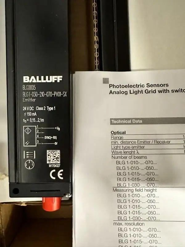 Balluff BLG0005 light curtains