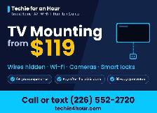 TV Mounting from $119 | Pay After the Job | Hamilton & Area