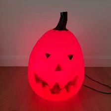 Citrouille illuminée vintage en plastique blow mold - Photo 2