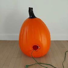 Citrouille illuminée vintage en plastique blow mold - Photo 3