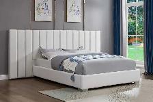 deal - contemporary velvet bed queen bed  bed  modern bed