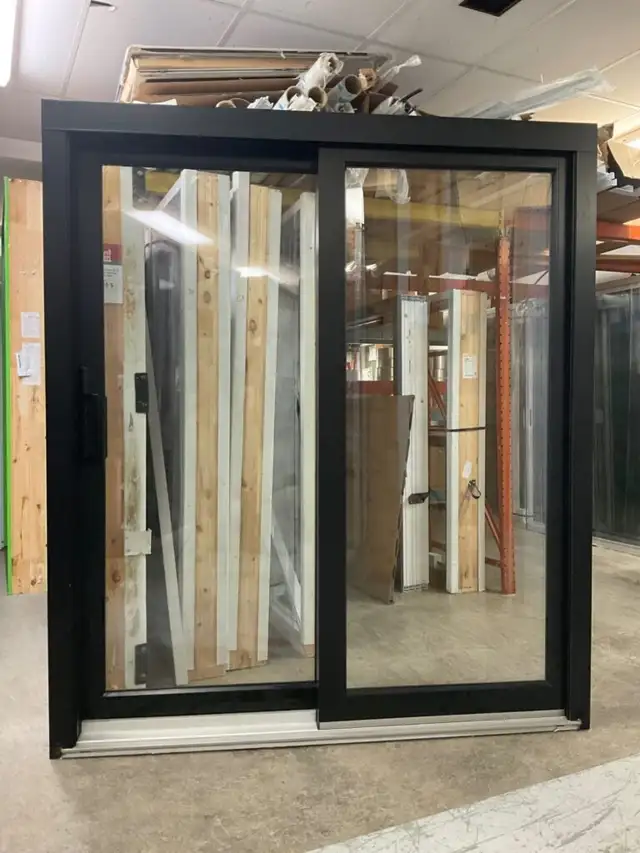 1512PP Porte patio Hybride 6′ Noire 70 3/4×81 1/4 ouv. Gauche
