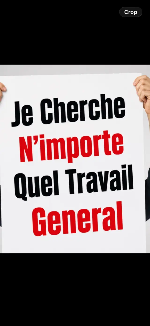 Je Cherche Nimporte Quel Travail General