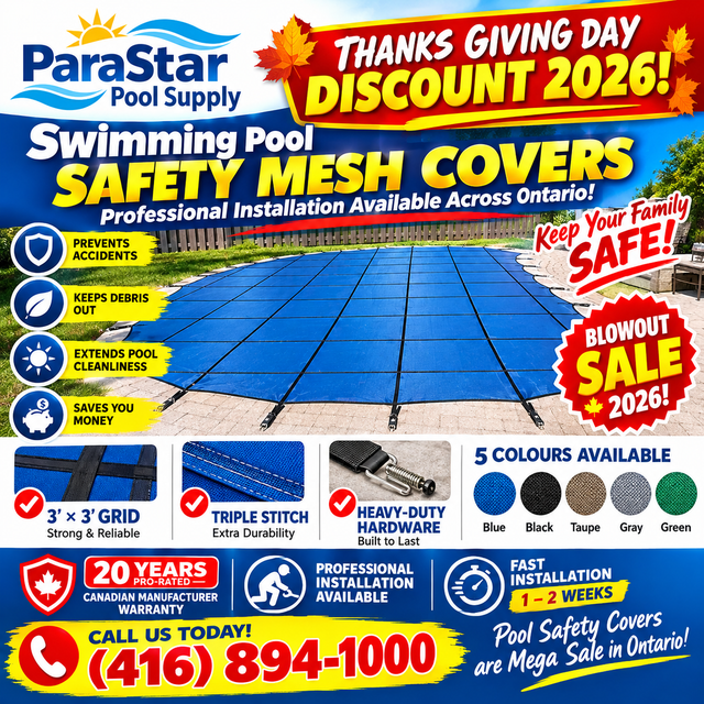 Swimming Pool Safety Mesh Covers for Final Sale 2026 !
